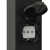 thumbnail of vidaXL Pollerleuchten mit Steckdose 3 Stk. 50 cm Schwarz IP44