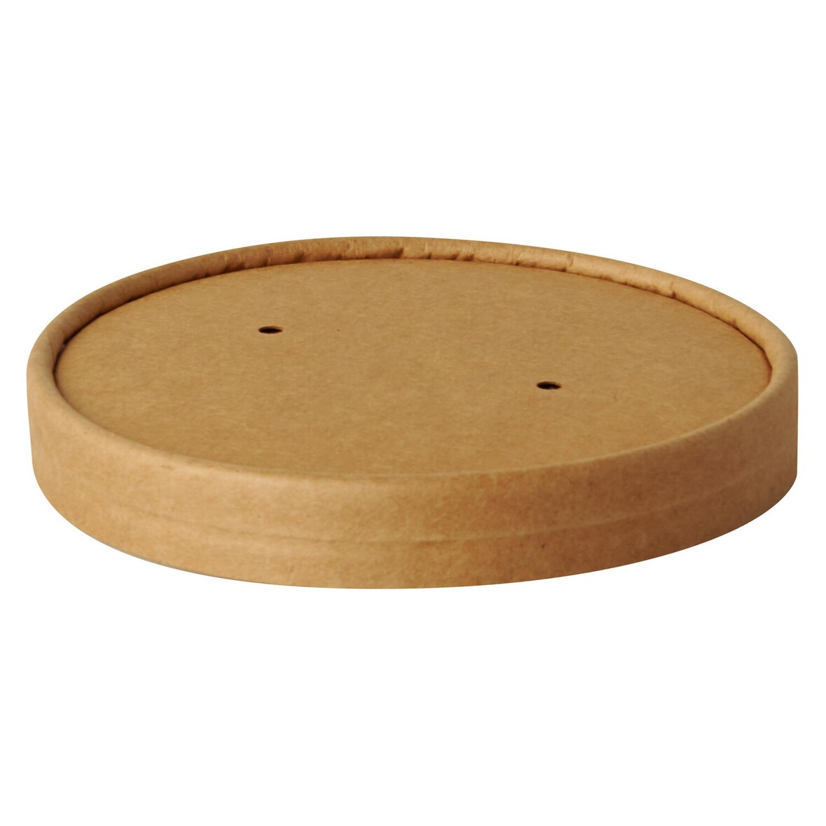 75x Deckel für Bio-Suppenbecher Pappe rund O11,5cm braun biologisch abbaubar