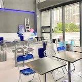 thumbnail of Gastronomiemöbel Bar Cafe Edelstahl Gastronomietisch Kleiner  Esstisch Bistrotisch 80x80x75cm【BXG-HF80】