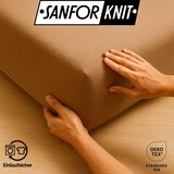 thumbnail of EXKLUSIV HEIMTEXTIL Marke Jersey Spannbettlaken 100 x 200 cm Nougat 100% Baumwolle Öko - Tex Zertifiziert Bed-Sheet Bettlaken Spannbetttuch Topper