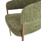 thumbnail of Poltrona da interno CAPRI - Tessuto verde - Gambe in rame