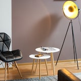 thumbnail of Relaxdays Beistelltisch 2er Set skandinavisch, 70er Design, Nachttische, Satztische, Durchmesser 39 und 47,5 cm, weiß