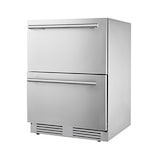 thumbnail of FrigeluX Réfrigérateur table top 136L extérieur encastrable sous plan, 2 tiroirs, Inox RE2T136A