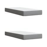 thumbnail of vidaXL Boxspringbett mit Matratze Hellgrau 200x200 cm Stoff