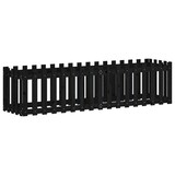 thumbnail of vidaXL Hochbeet Latten-Design Schwarz 200x50x50 cm Massivholz Kiefer
