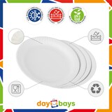 thumbnail of DayBays 500 Stk. Pappteller rund Ø32 cm 2 cm tief weiß ohne Beschichtung
