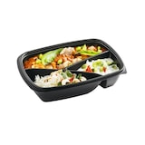 thumbnail of MONOUSO - Wiederverwendbare Plastikbehälter aus PP Schwarz 3F 900ml 23x17x5cm (75 Stück)
