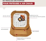 thumbnail of Fackelmann Bandeja de Papel para Freidora de Aire, Papel Air Fryer Redondo, Antiadherente y Resistente 230ºC, Accesorios Air Fryer, 16x4,5 cm, 50 uds
