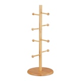 thumbnail of Relaxdays Brezelständer Bambus, 8 Stangen, H x D: 50 x 19,5 cm, großer Brezelbaum, Tassenhalter, Wurstständer, natur