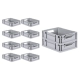 thumbnail of PROREGAL SparSet 10x Eurobox NextGen Economy, Griffe offen, HxBxT 12x30x40cm, 11 Liter, Eurobehälter, Box, Transportbehälter