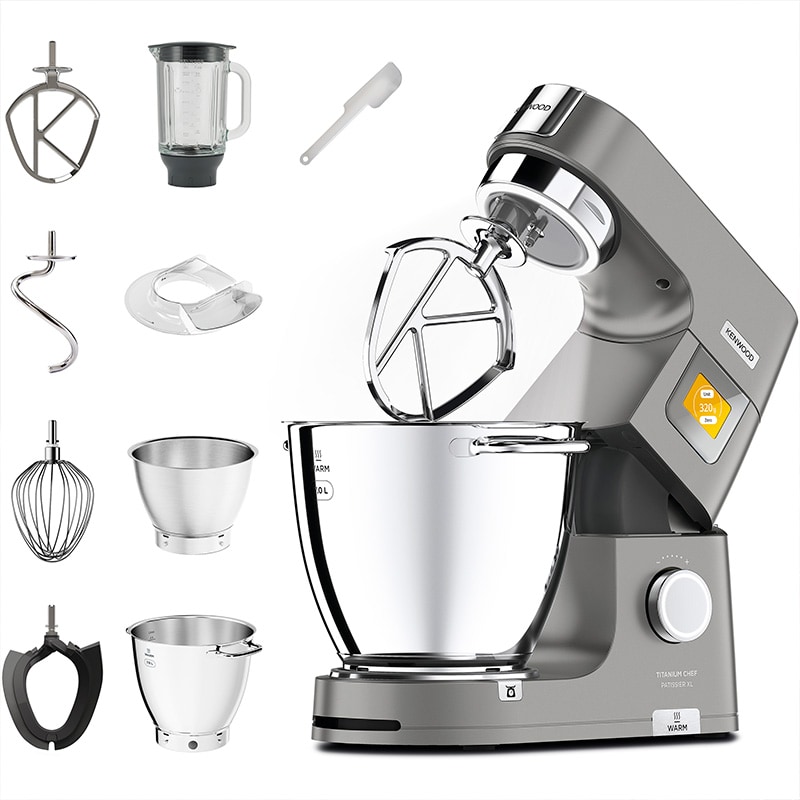 Kenwood KWL90.124SI Titanium Chef Patissier XL Küchenmaschine – Silber