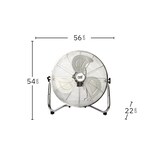 thumbnail of IluminaShop Ventilador Industrial Cromo 100W Metal / Aluminio Motor AC