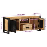 thumbnail of vidaXL TV-Schrank 100x30x40 cm Massivholz Mango