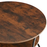 thumbnail of tectake Mesa de café Cromford 80x46cm  Madeira Industrial Escura, Rústica