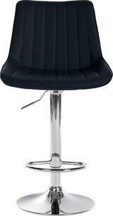 thumbnail of DELUKE® Barhocker RIO - Schwarz, Kunstleder, Chrom | Barhocker mit Lehne Barstuhl Tresenhocker Tresenstuhl Kneipenhocker Kneipenstuhl