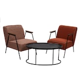 thumbnail of Fauteuil Huggy uni orange -  Autre forme Tissu Amadeus 76.00x60.00 cm