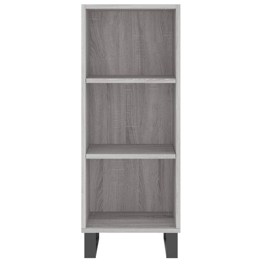 Helloshop26 - Buffet Sideboard Kommode Schrank Aufbewahrungseinheit Organizer Küche Wohnzimmer Lounge Sonoma 34,5 x 32,5 x 90 cm 02_0036298