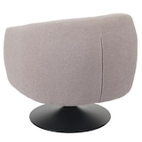 thumbnail of Lounge fauteuil HWC-J76, draaibare cocktail fauteuil, bouclé stof metaal ~ crème-beige