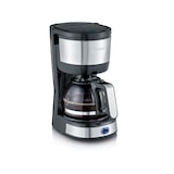 thumbnail of Cafetera de goteo, jarra de cristal 4 tazas Severin KA 4808 Acero Inox / Negro 750 W