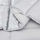 thumbnail of vidaXL Winterbettdecke Silber 220 x 200 cm Satin und Mikrofaser