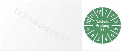 Dreifke® Kabelprüfplakette Nächste Prüfung 2029, Folie, 60x25 mm, 10 Stück/Bogen