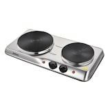 thumbnail of BELTAX Disco Eléctrico Doble BHP-0218, Potencia: 2500W, 2 discos, Diámetro del disco: 15,5 + 18,5 cm, Termostatos independientes