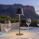 thumbnail of Lumisky Lámpara de mesa inalámbrica KELLY H38CM Acero Gris antracita