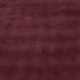 thumbnail of Teddyplüsch Winter Bettwäsche 155x220 Set Bordeaux Bubble Optik mit Kissenbezug 80x80 cm und Reißverschluss flauschig 4 Teilig