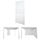 thumbnail of Aluminium Lamellenwand für Pergola HWC-N94 3x3m, Lamellenpaneel Modul Seitenwand Sichtschutz, 213x94cm ~ weiß