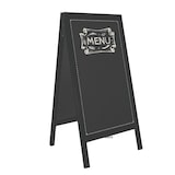 thumbnail of METRO PROFESSIONAL Stop-trottoir, bois de pin/métal, 69 x 71 x 122 cm, noir