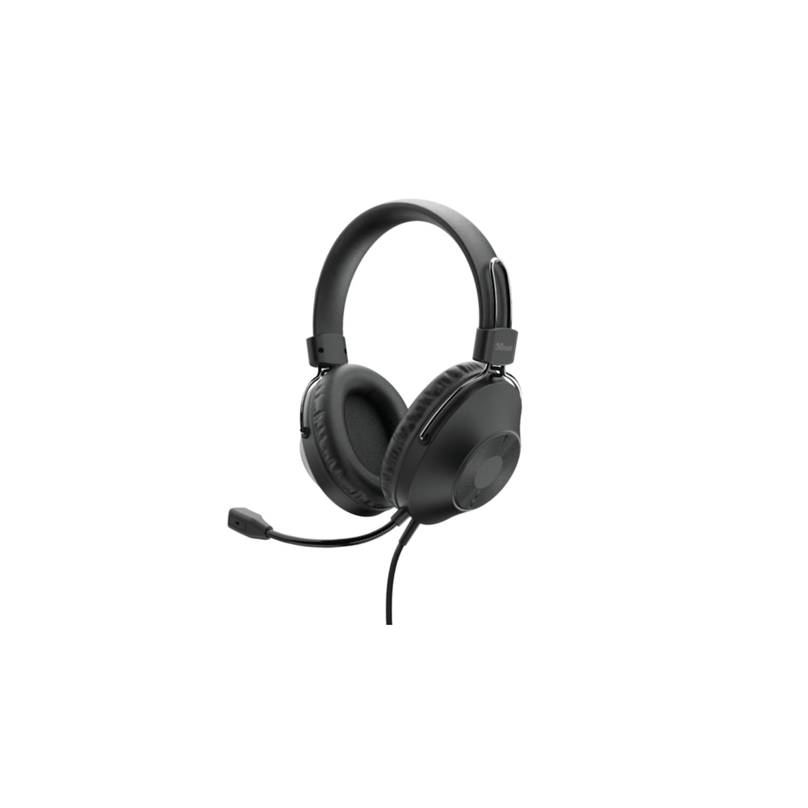Trust HS250 Auriculares con Microfono Flexible - USB 2.0 - Control de Volumen - Boton Mute - Diadema Ajustable - Cable de 2m ...
