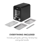 thumbnail of Hannibal Hochtemperaturgrill Indoor 2.200W 850°C Edelstahl schwarz Schwarz