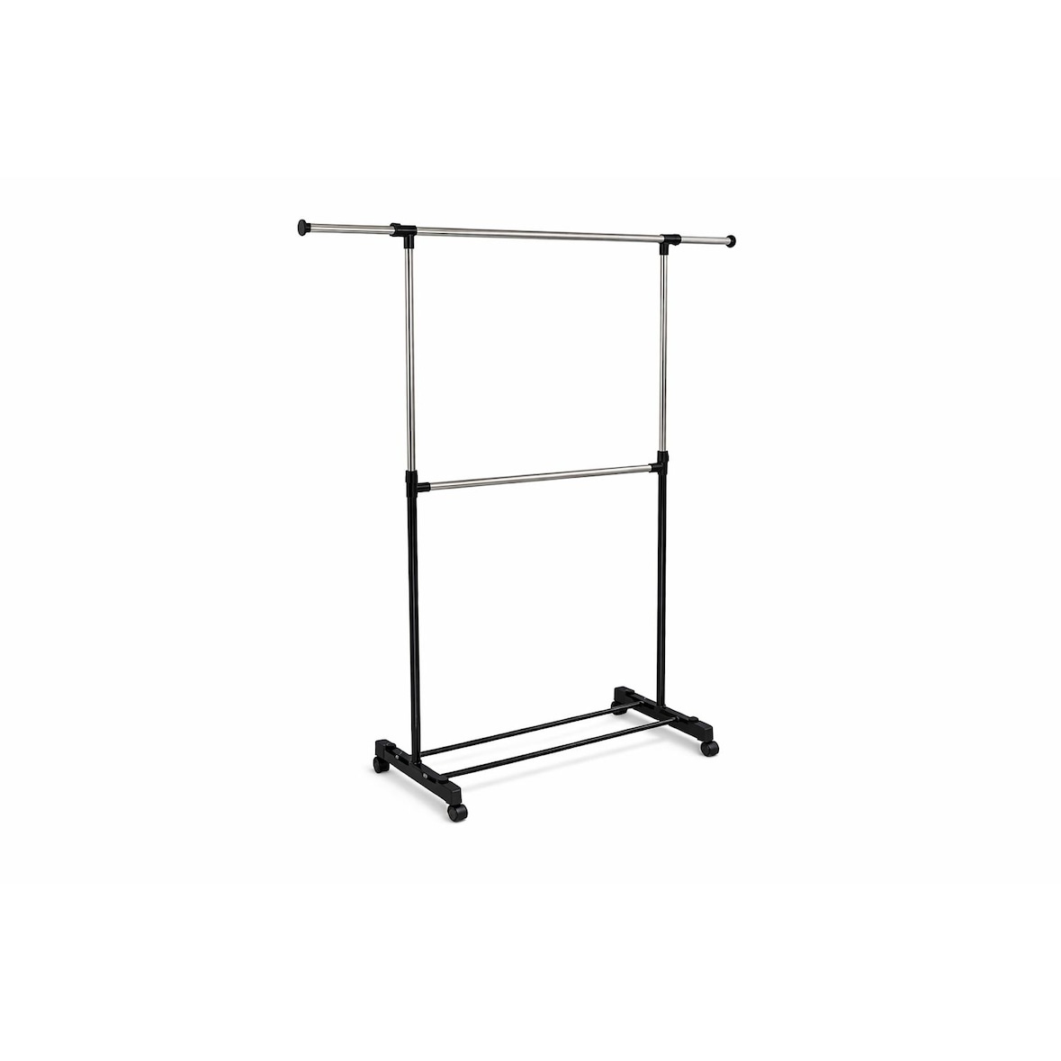 Appendiabiti Telescopico in Acciaio Inox con Ruote SIRGE STELLA – Regolabile 90-160 cm, Porta Abiti Salvaspazio