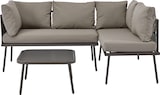thumbnail of Merax Garten-Lounge-Set aus Eisen, Gartenmöbel-Set aus grauem Seil, L-förmiges Gartenmöbel-Set, Lounge-Set aus grauem Seil mit Sitzkissen