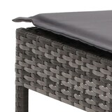 thumbnail of vidaXL Ligbedden 2 st met tafel en kussens poly rattan grijs