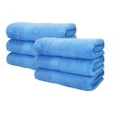 thumbnail of Betz 6 Stück Saunatücher Saunatuch Saunahandtuch Set Premium 100% Baumwolle Frottier XXL Badetuch Strandtuch Größe 70x200 cm Farbe hellblau