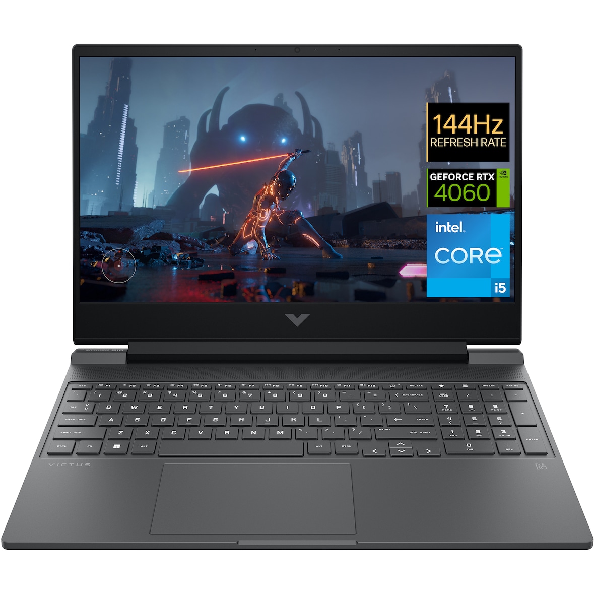 HP Victus Gaming 15-fa1016nf Intel® Core™ i5 i5-12500H Ordinateur portable 39,6 cm (15.6") Full HD 16 Go DDR4-SDRAM 512 Go SSD NVIDIA GeForce RTX