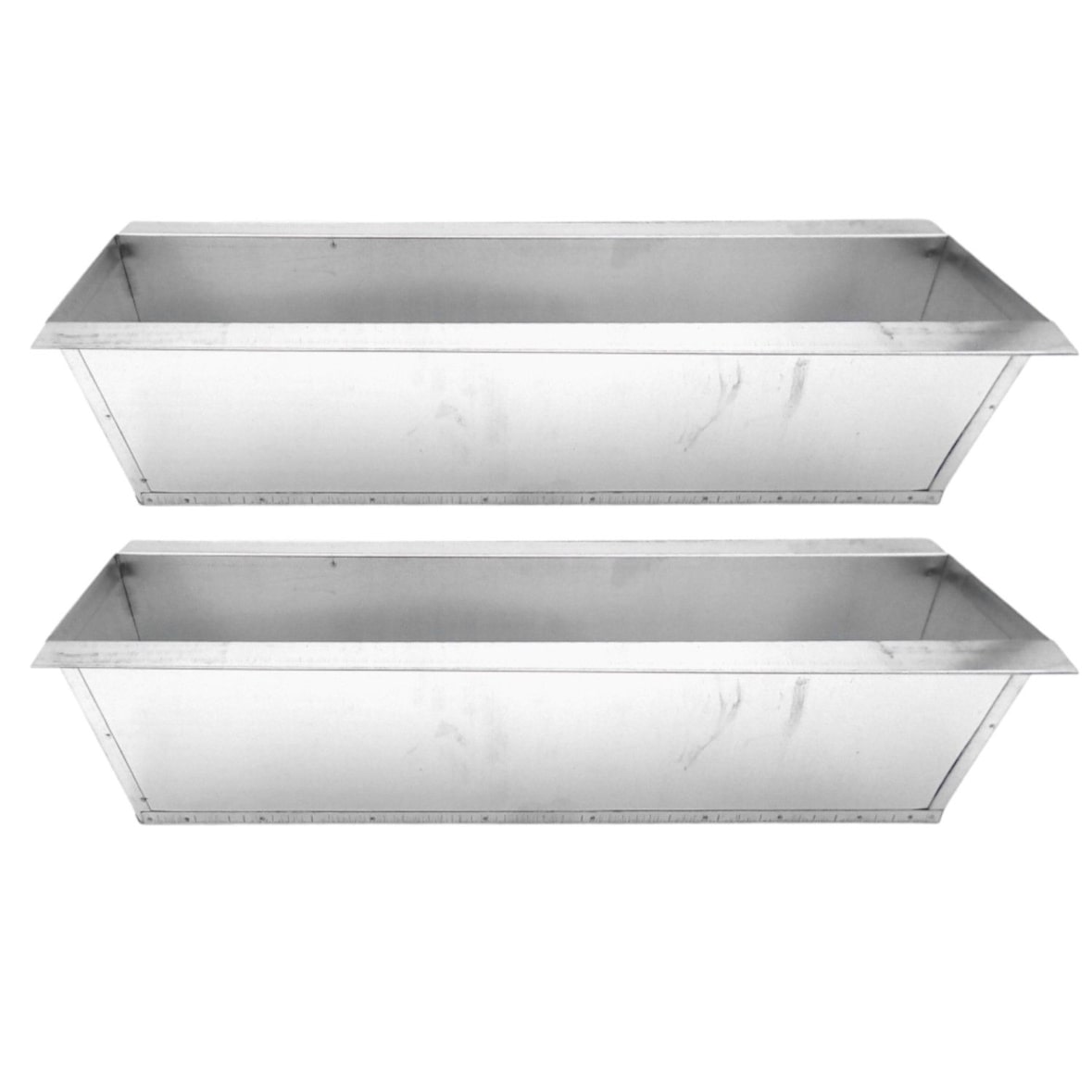 Pflanzkasten für Europaletten 1-6 Stück verzinkt schwarz Balkon Blumenkasten Silber