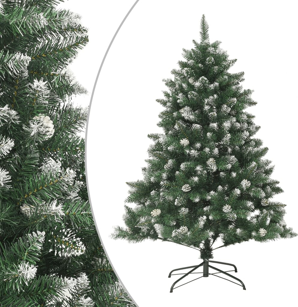 vidaXL Künstlicher Weihnachtsbaum mit Ständer 150 cm PVC