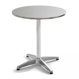 thumbnail of Table de jardin ronde et 4 chaises aluminium gris - Oviala