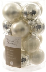 thumbnail of 16 Weihnachtskugeln Glas 3,5cm matt, glänzend Christbaumkugeln Weihnachtsbaumkugeln Klein Christbaumschmuck Weihnachtsbaumschmuck Deko mix silber weiß