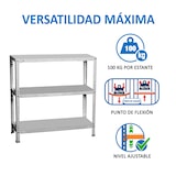 thumbnail of SimonRack Metallregal mit Schrauben 900x800x300 mm, 3 Böden, 100 kg Biegepunkt, Verzinkt - Comfort