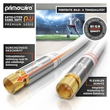 thumbnail of Primewire SAT-Kabel, Koax, F-Stecker, Premium HDTV SAT Koaxialkabel, 4fach Schirmung, 135dB, 75 Ohm - 1m