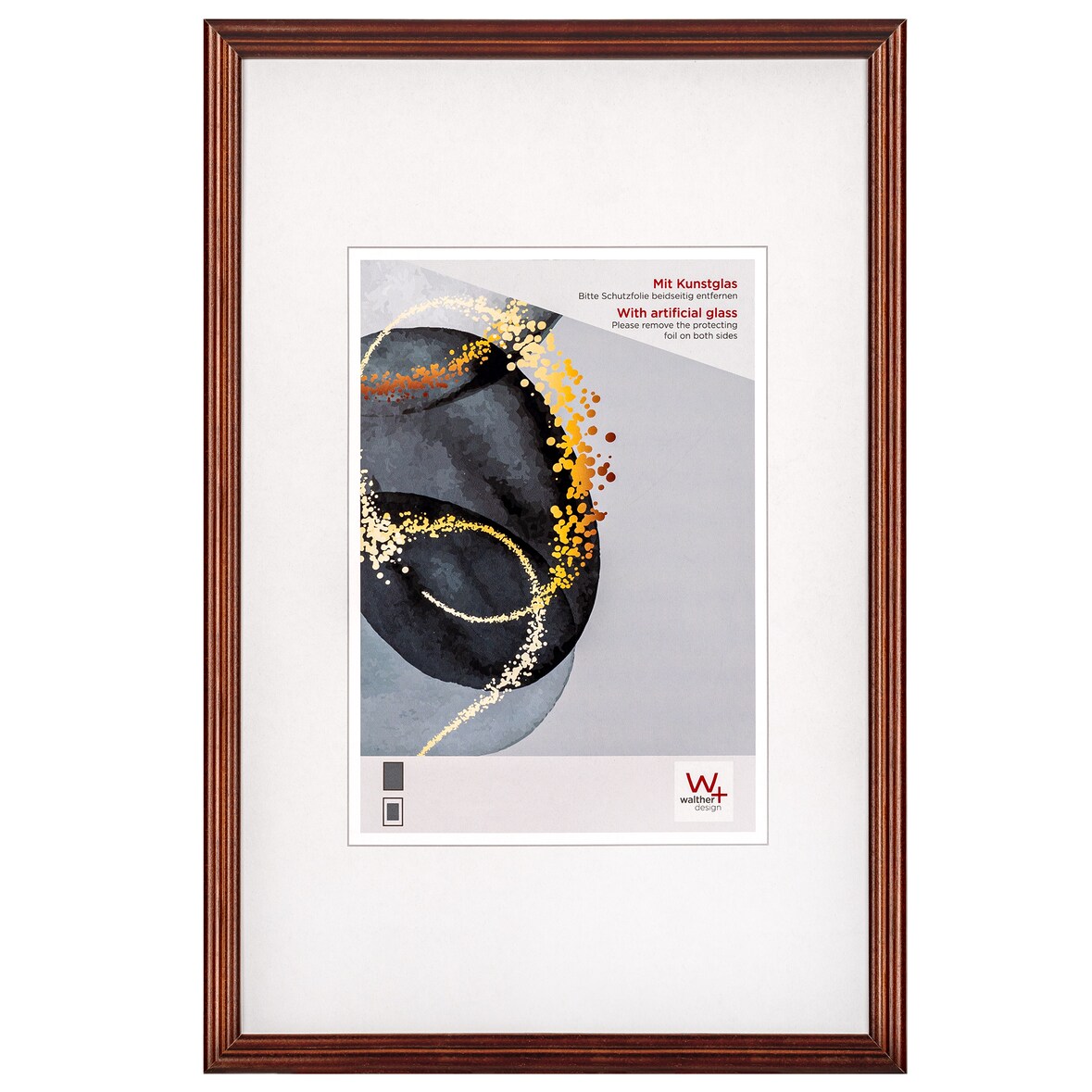 Select Cornice in legno in vetro, 20x30 cm, MARRONE
