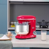 thumbnail of HOMCOM Batidora Amasadora para Repostería 1200W Robot de Cocina con 6 Velocidades Bol de Acero Inoxidable de 5,5 L y 3 Accesorios Incluidos 37x23x37cm