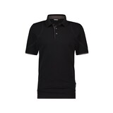 thumbnail of DASSY® Orbital Poloshirt, D-FX Flex, 97% Baumwolle Piqué, Strickkragen, Firmenveredelung, Art. 710011 schwarz/anthrazitgrau 3XL