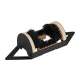 thumbnail of Relaxdays Schuhabstreifer mit Rundum-Bürsten, Fußabtreter Außenbereich, robuste Borsten, Bodenbefestigung, schwarz/natur