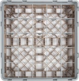 thumbnail of CAMBRO - 25S318-184 - Cesta de lavado 25 comp. 1 altura - 8,7 cm Ø máx. - alt. máx. 9,4 cm - 50 x 50 x 14,3 cm - Beige