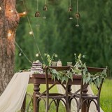 thumbnail of Relaxdays Windspiel Glocken, 4er Set, Feng Shui Glockenspiel, buddhistische Motive, Garten, Metall, Klangspiel, gold