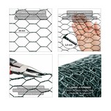 thumbnail of PROREGAL Maschendrahtzaun Sechseckgeflecht KEEPY, Höhe 1,0 Meter, Länge 25 Meter, Maschenweite 16mm, Drahtstärke 1,0mm, PVC-Beschichtet Grün